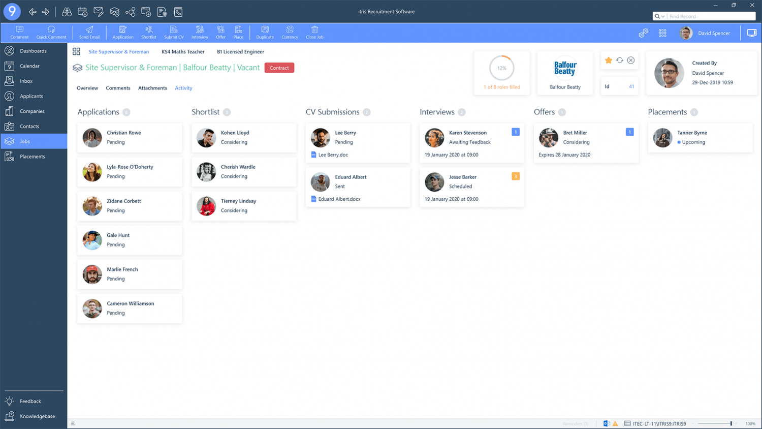 Job Activity Kanban
