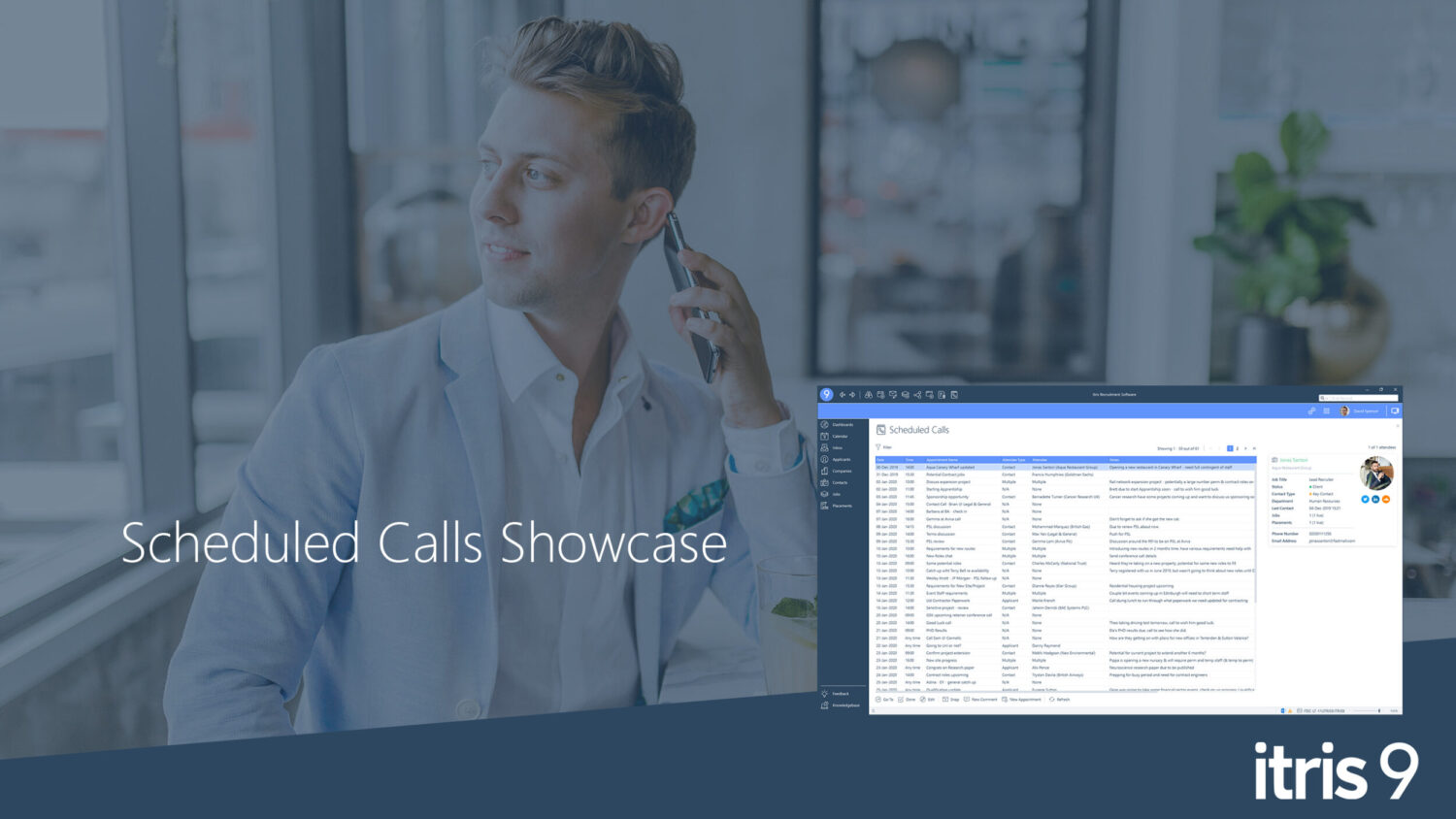 Recruitment CRM software itris 9 | Scheduled Calls | Showcase Video