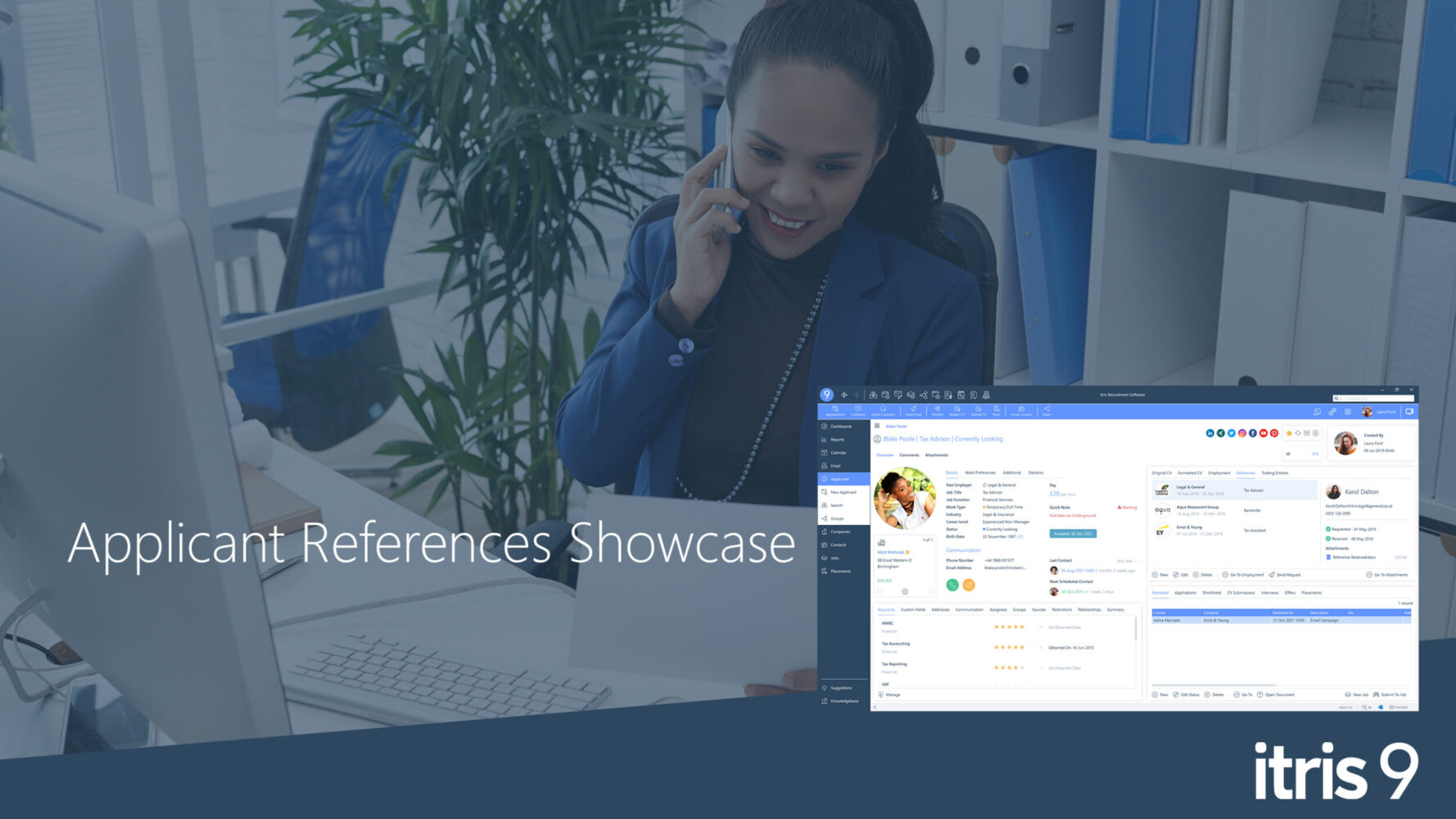 Recruitment CRM software itris 9 | Applicant References | Showcase Video