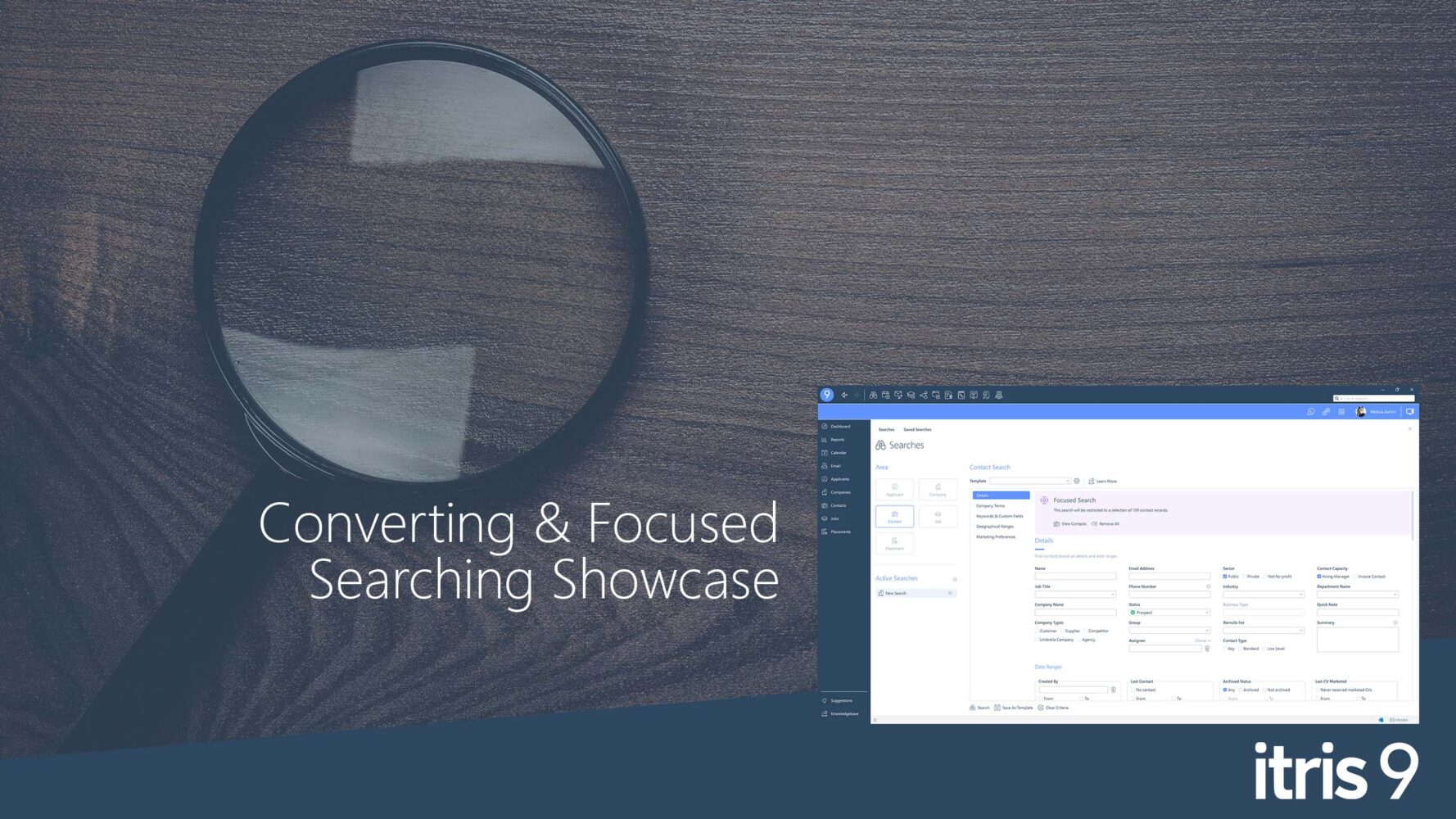 Recruitment CRM software itris 9 | Searching | Showcase Video