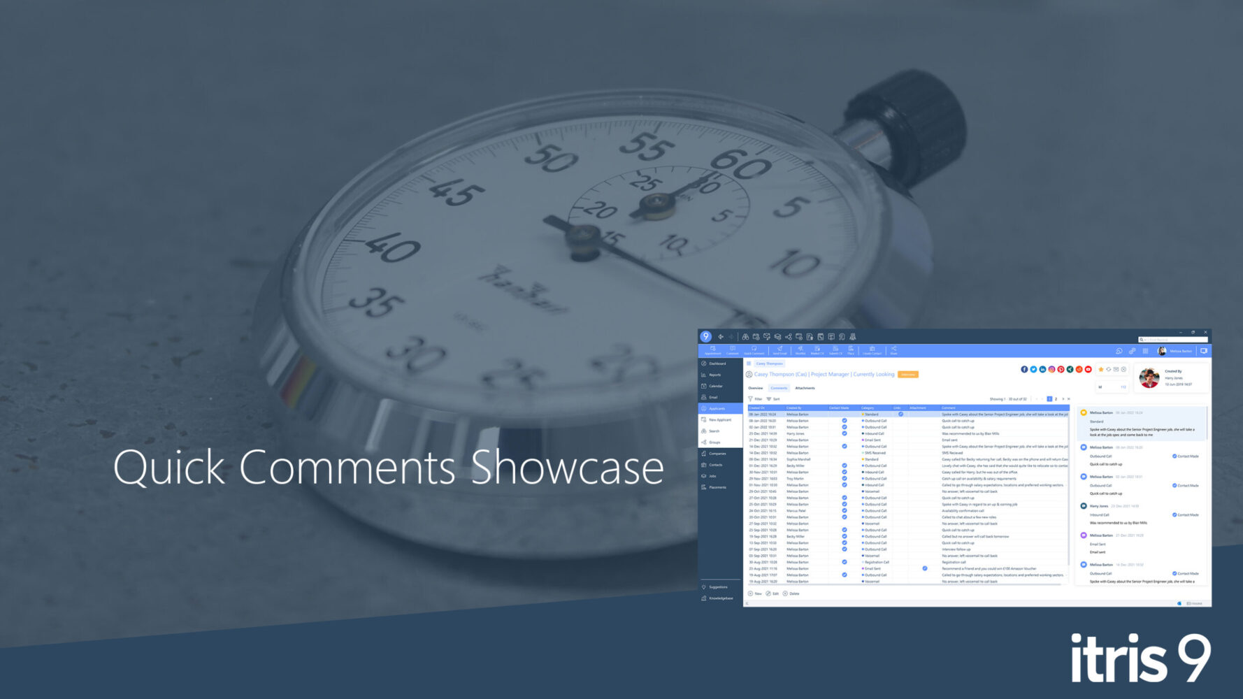 Recruitment CRM software itris 9 | Quick Comment | Showcase Video