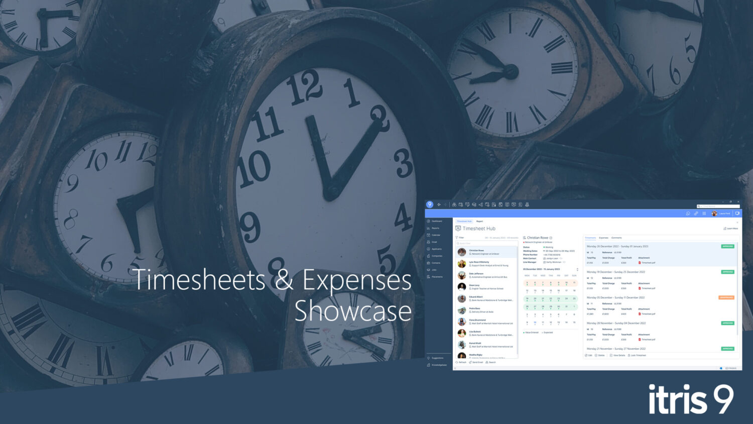 Recruitment CRM software itris 9 Timesheets Showcase Video