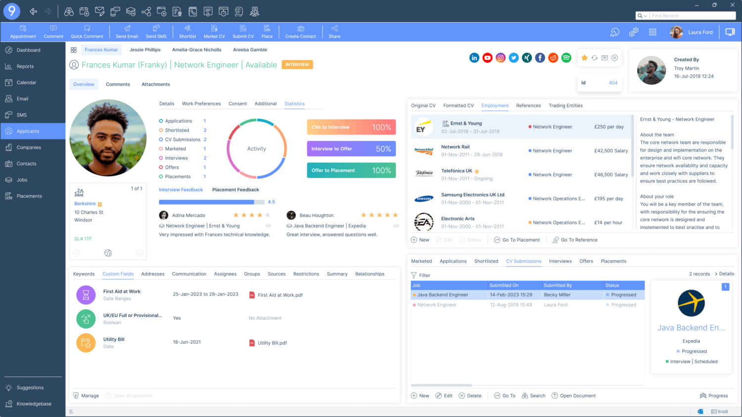 Recruitment CRM Software - itris 9
