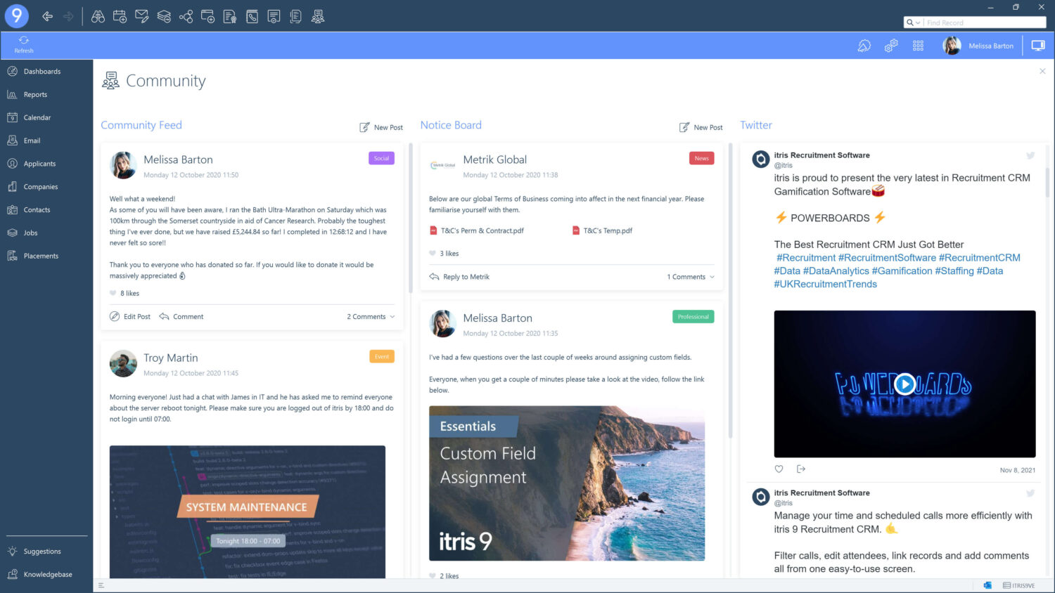 Recruitment CRM Community Hub