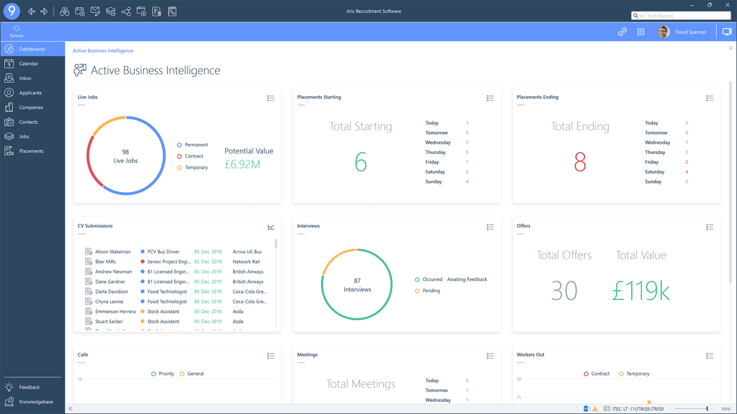 Recruitment CRM Dashboard