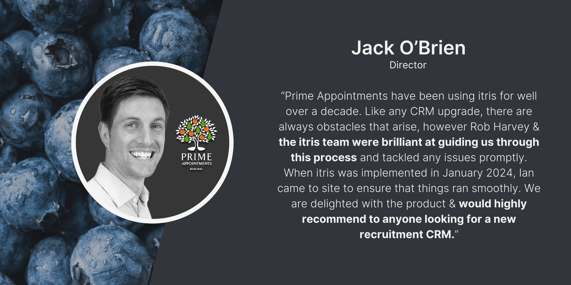 CRM Review Jack O'Brien Prime Appointments