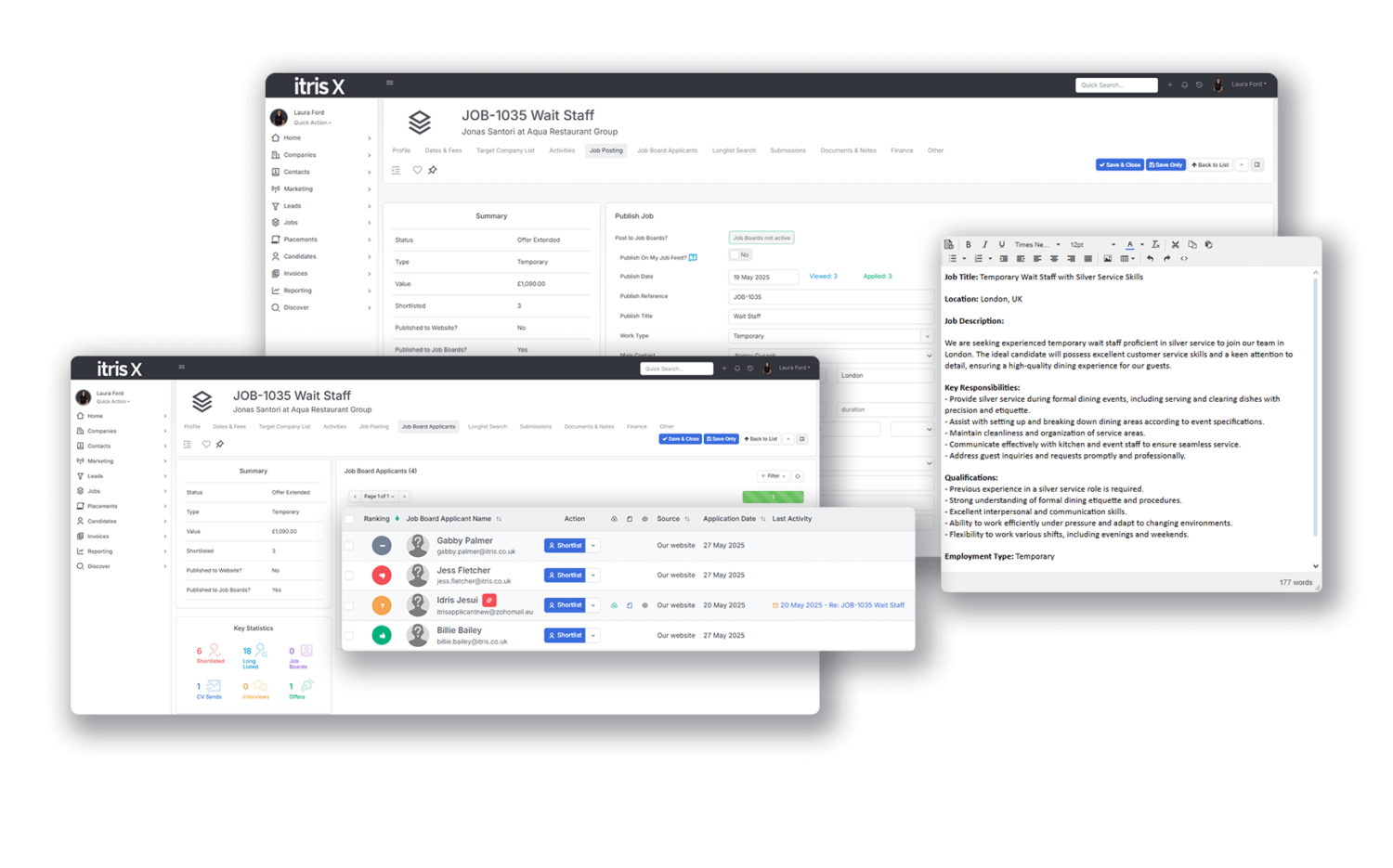 Job posting to multiple platforms directly from recruitment CRM